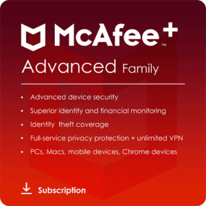 McAfee+ Premium Family - 1-Year / Unlimited Devices - USA