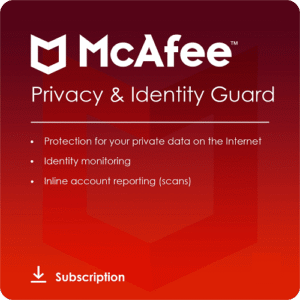 McAfee Privacy & Identity Guard - 1-Year / 1-Device -USA